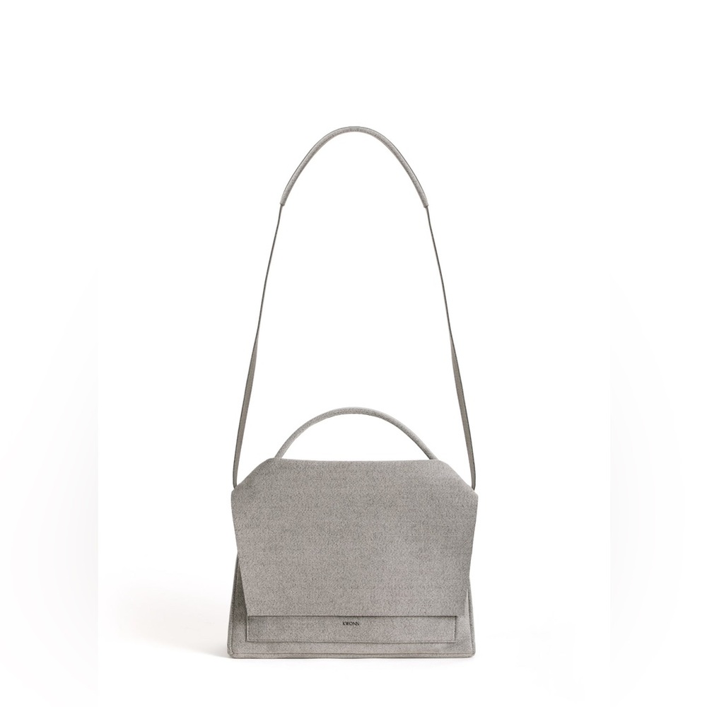 KWONN bag. Minimalist Gray Crossbody Shoulder Bag - Picture 3 of 9